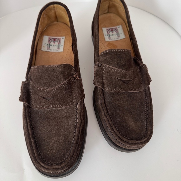 brown suede loafers - Picture 1 of 9